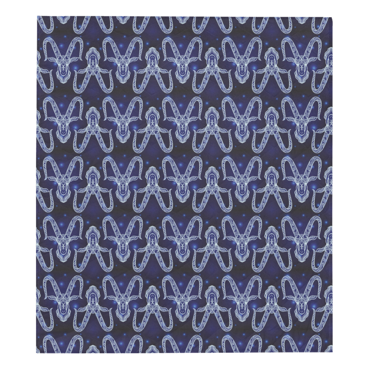 Capricorn Zodiac Pattern Print Design 03 Premium Quilt