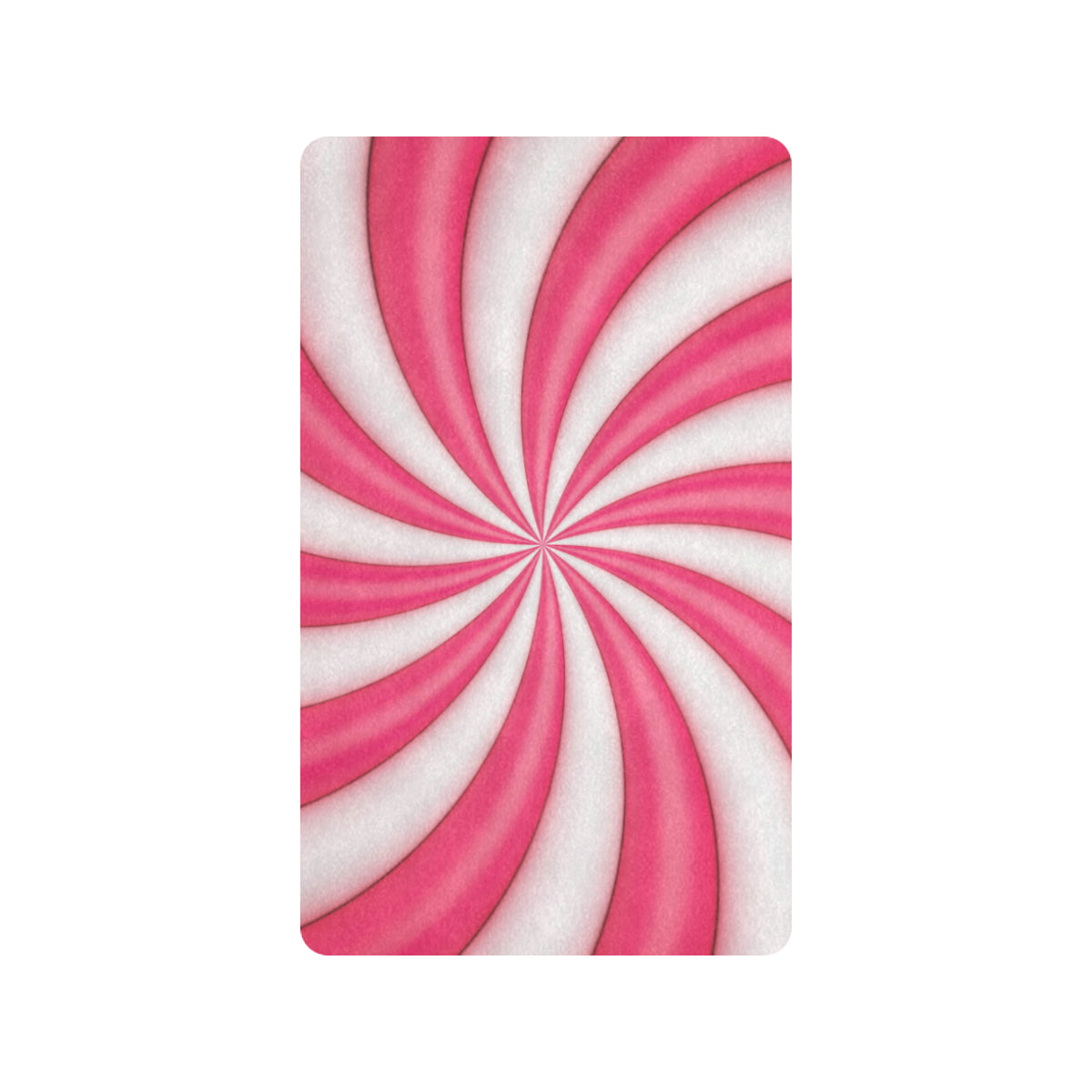 Vortex Twist Swirl Candy Print Rubber Doormat
