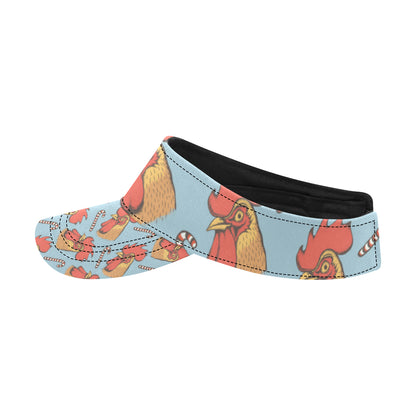 Rooster Pattern Print Design A05 Unisex Sun Visor