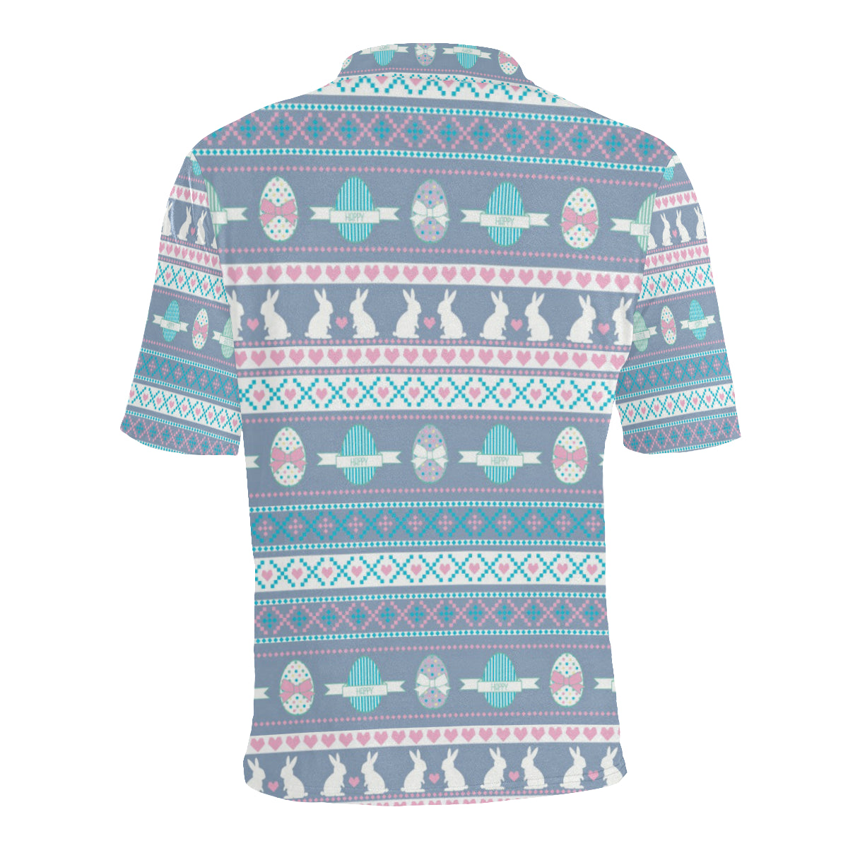 Easter Eggs Pattern Print Design RB013 Men Polo Shirt