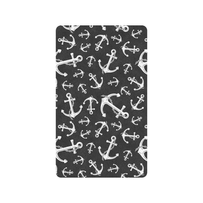 Anchor Black White Rubber Doormat