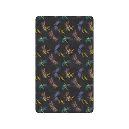 Dragonfly Colorful Realistic Print Rubber Doormat