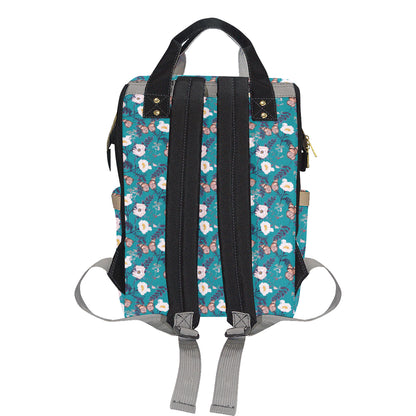 Butterfly Pattern Print Design 012 Diaper Bag Backpack