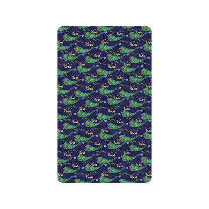 Peacock Art Design Print Rubber Doormat