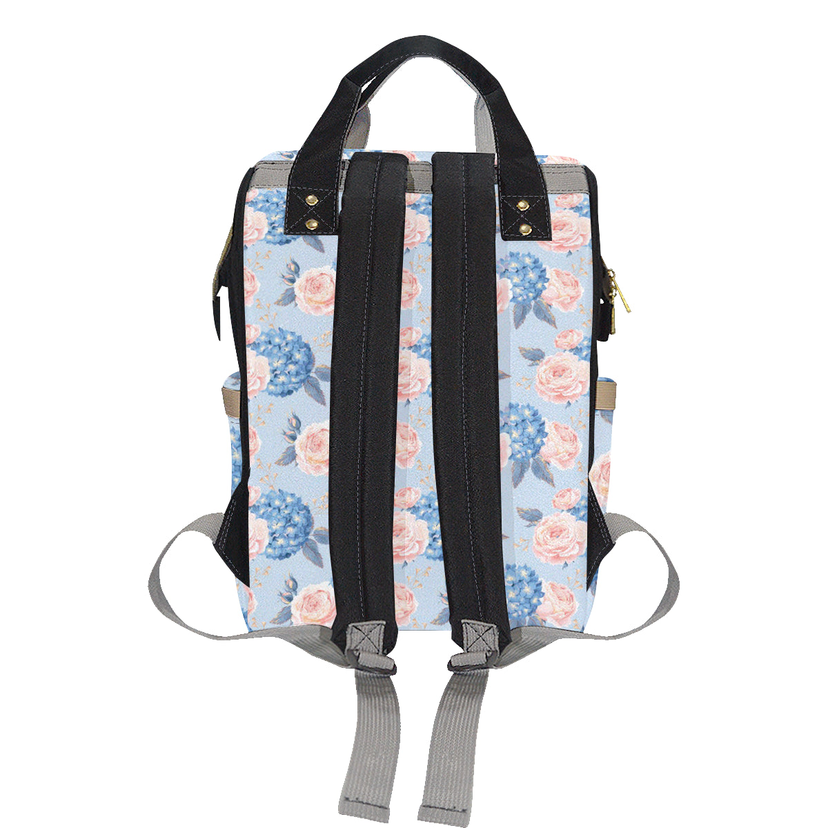 Hydrangea Pattern Print Design HD06 Diaper Bag Backpack