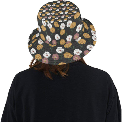 Daisy Pattern Print Design DS04 Unisex Bucket Hat