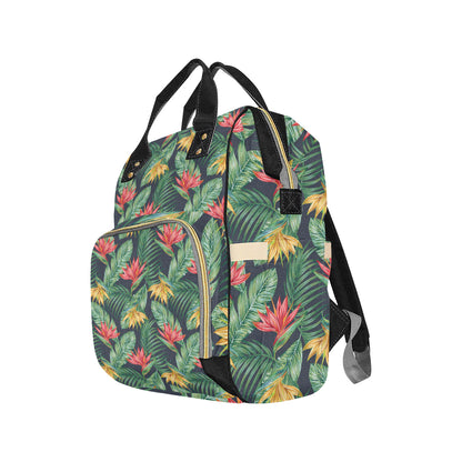 Bird Of Paradise Pattern Print Design BOP09 Diaper Bag Backpack