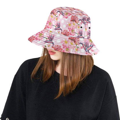 Bird Of Paradise Pattern Print Design BOP011 Unisex Bucket Hat
