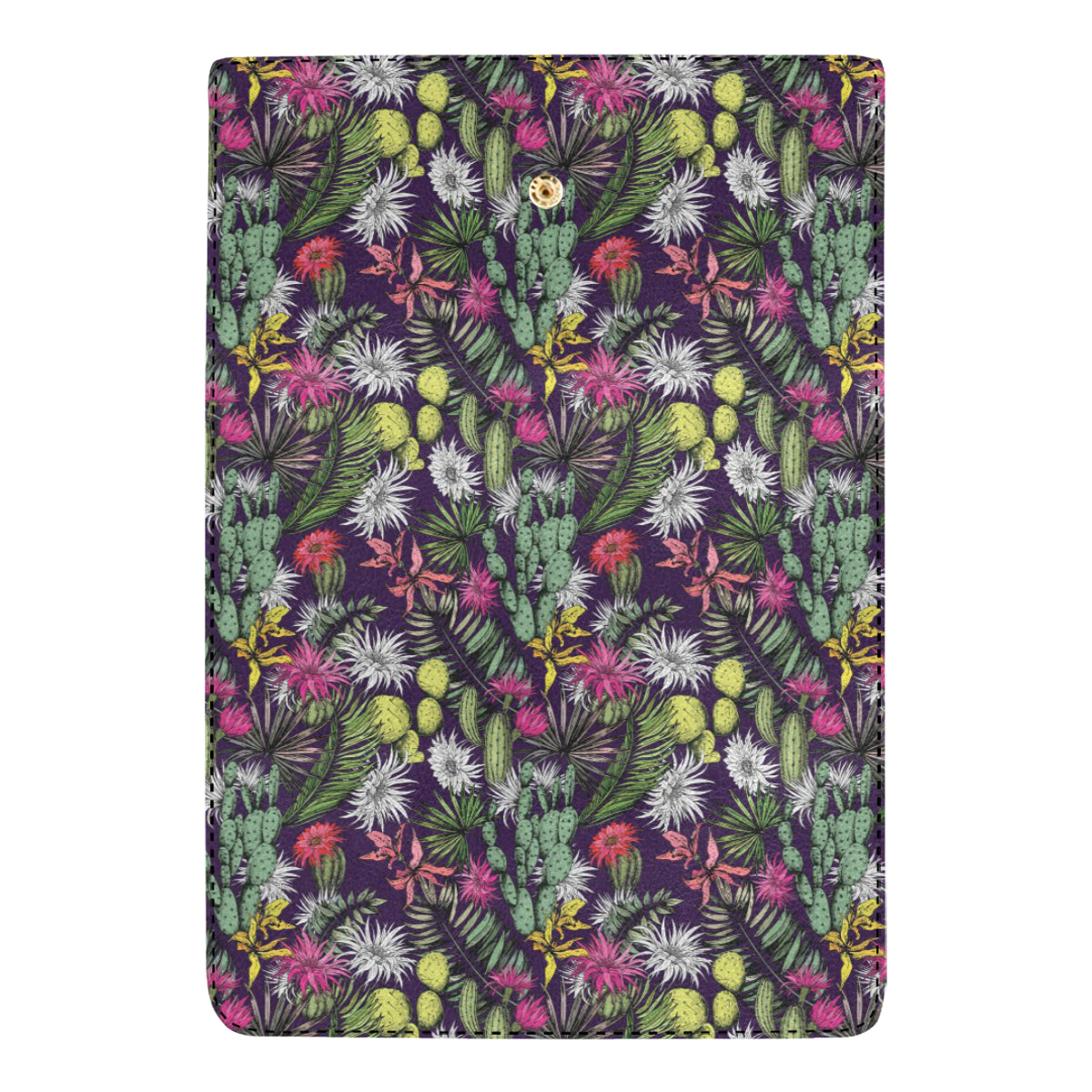 Cactus Pattern Print Design 08 Women's Trifold Wallet
