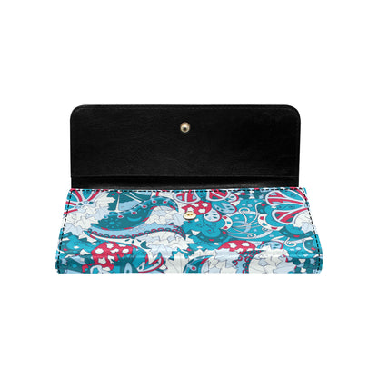 Funky Retro Pattern Print Design A05 Women's Trifold Wallet