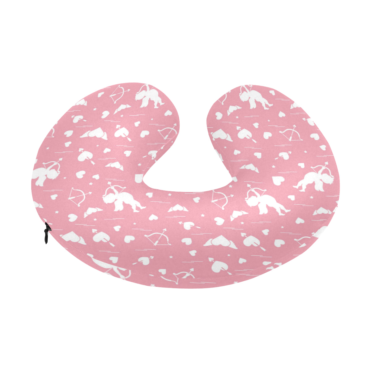 Cupid Pattern Print Design 03 U-Shaped Travel Neck Pillow