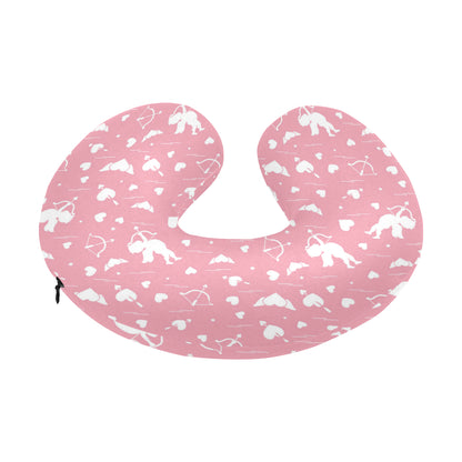 Cupid Pattern Print Design 03 U-Shaped Travel Neck Pillow