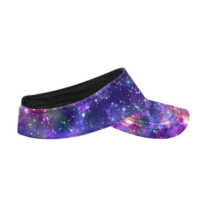 Galaxy Night Stardust Space Print Unisex Sun Visor