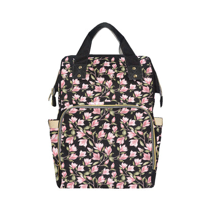 Magnolia Pattern Print Design MAG03 Diaper Bag Backpack