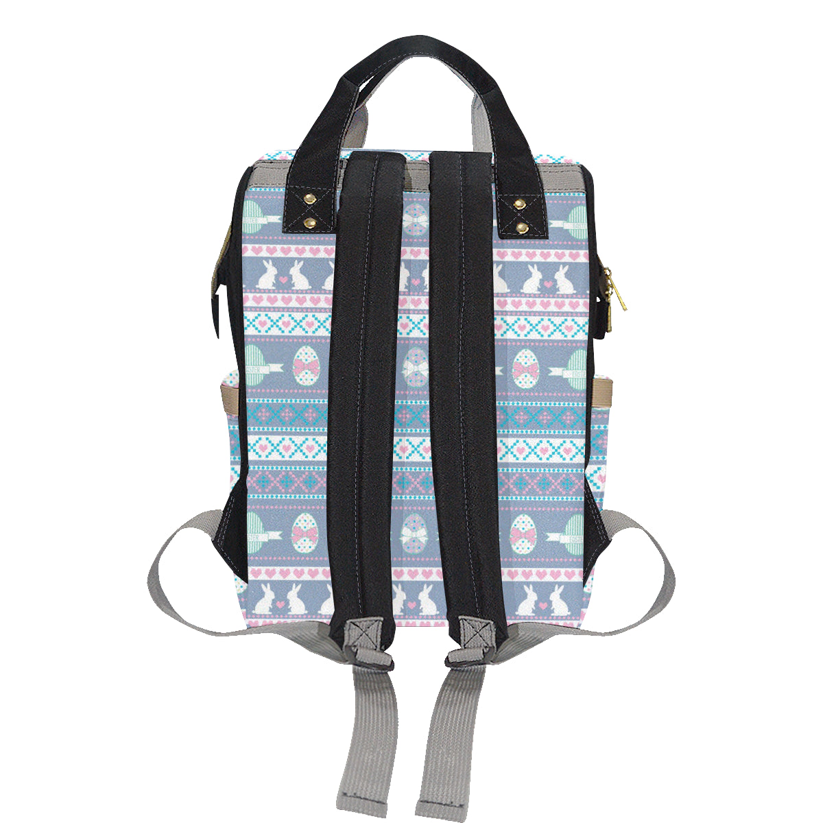 Easter Eggs Pattern Print Design RB013 Diaper Bag Backpack