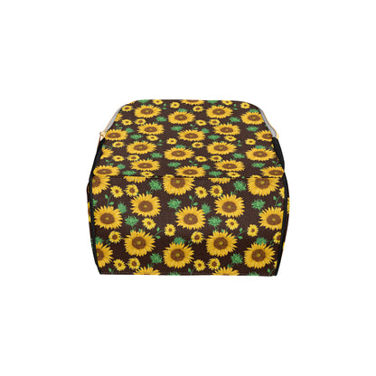 Sunflower Pattern Print Design SF01 Diaper Bag Backpack