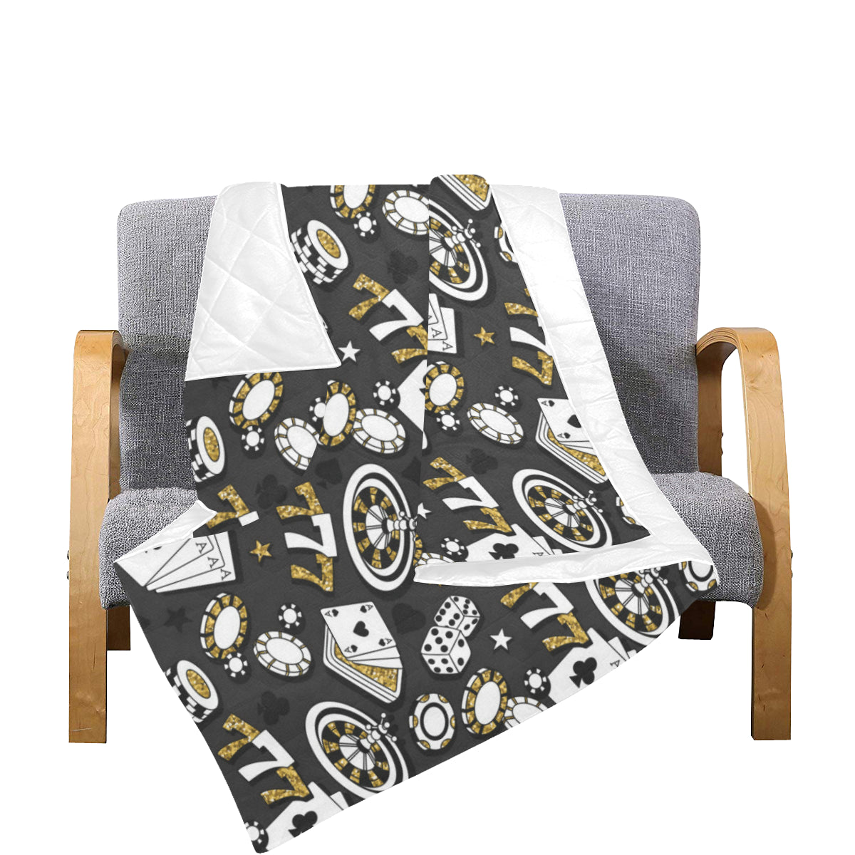 Casino Pattern Print Design 05 Premium Quilt
