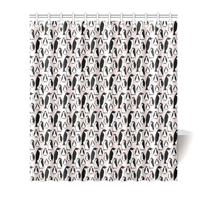 Penguin Themed Shower Curtain