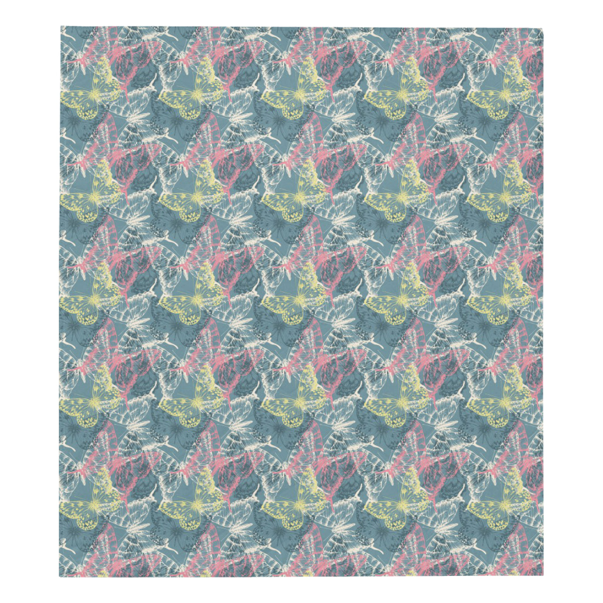 Butterfly Pattern Print Design 01 Premium Quilt