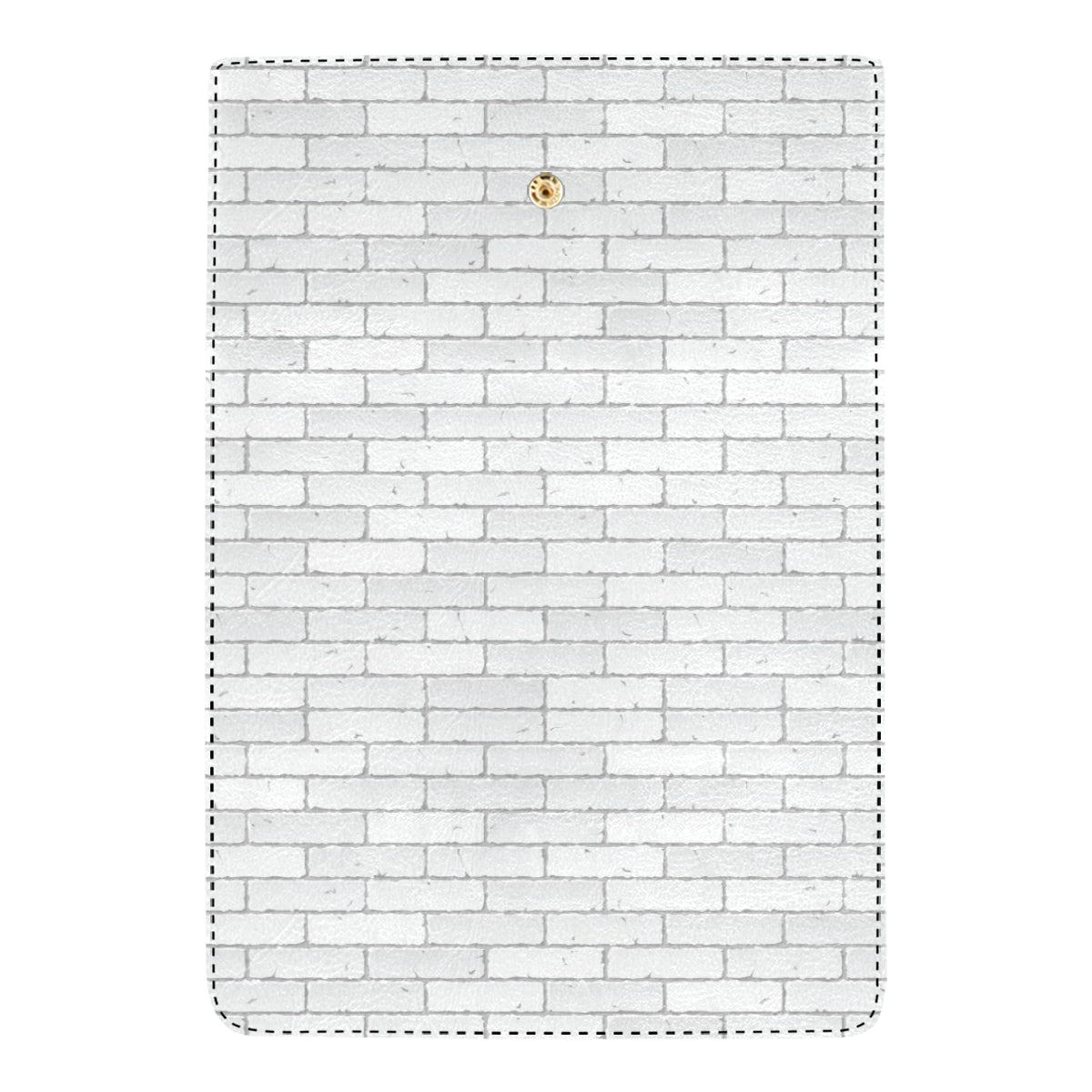 Brick White Pattern Print Design 03 Women's Trifold Wallet