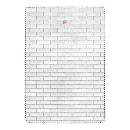 Brick White Pattern Print Design 03 Women's Trifold Wallet