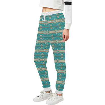 Southwest Native Design Themed Print Unisex Sweatpants