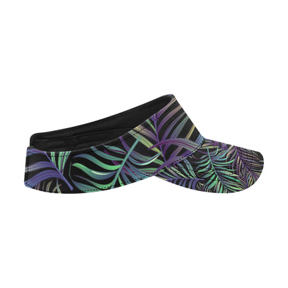 Tropical Palm Leaves Pattern Brightness Unisex Sun Visor