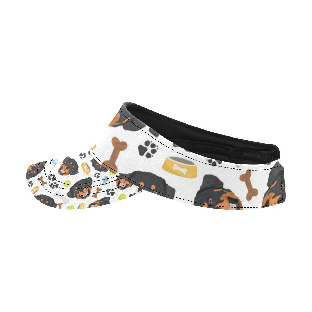 Rottweiler Pattern Print Design A04 Unisex Sun Visor