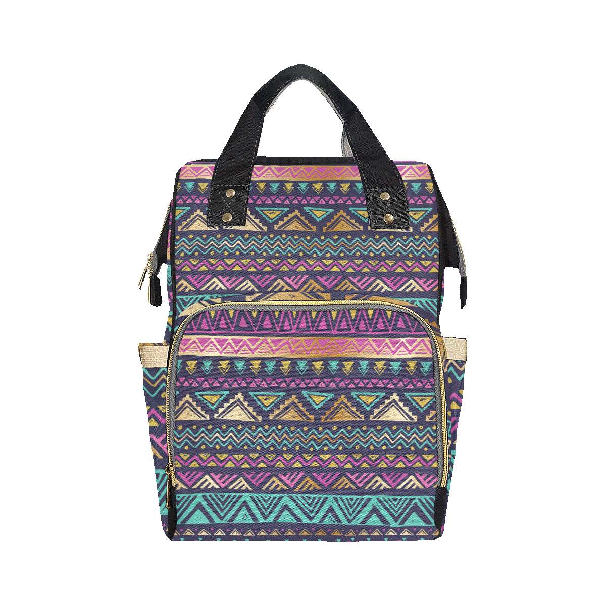 Multicolor Tribal aztec Diaper Bag Backpack