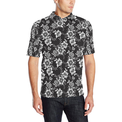 Gerberas Pattern Print Design GB02 Men Polo Shirt