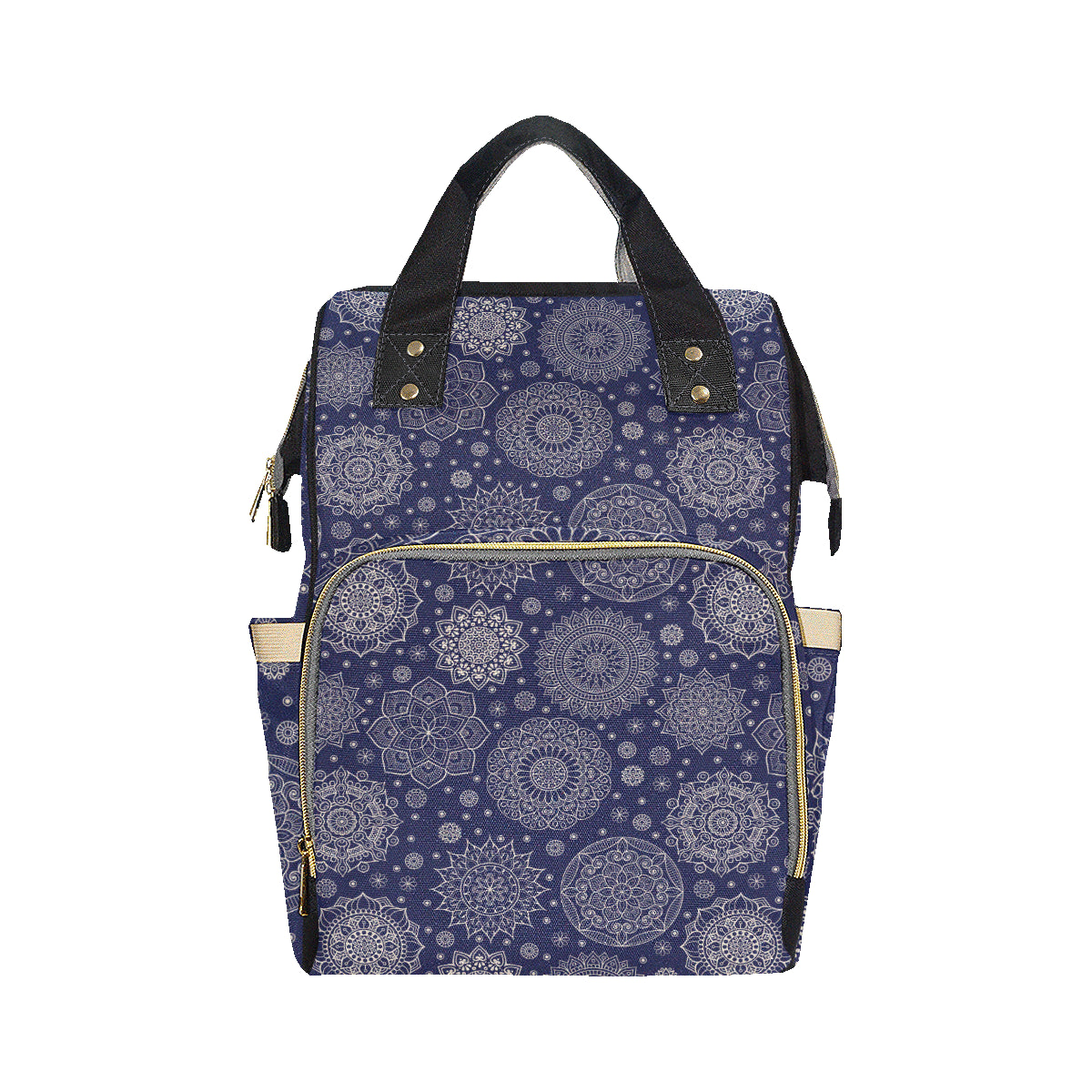 Mandala Pattern Print Design 02 Diaper Bag Backpack