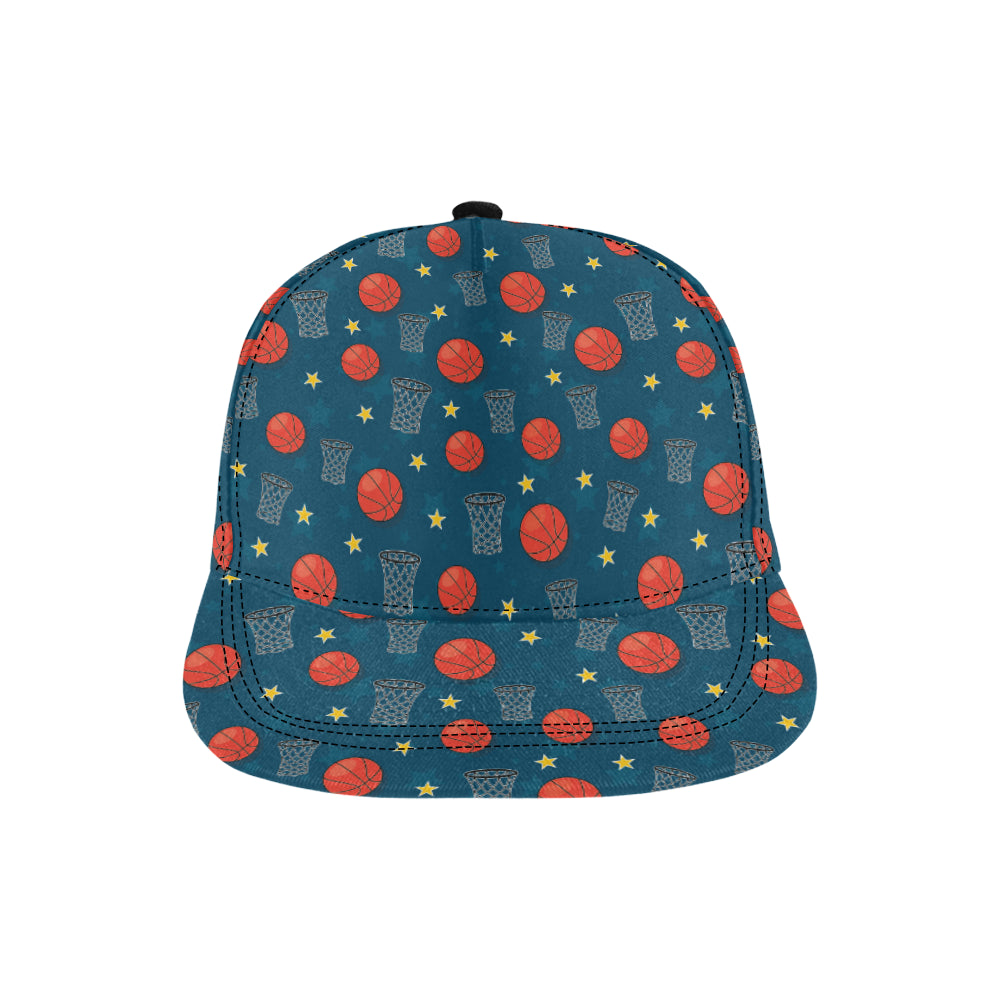 Basketball Classic Print Pattern Snapback Cap