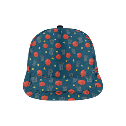 Basketball Classic Print Pattern Snapback Cap