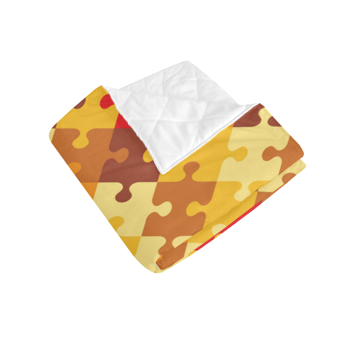 Puzzle Pattern Print Design A01 Premium Quilt