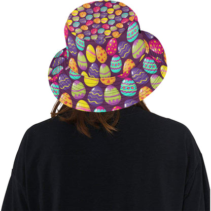 Easter Eggs Pattern Print Design RB04 Unisex Bucket Hat