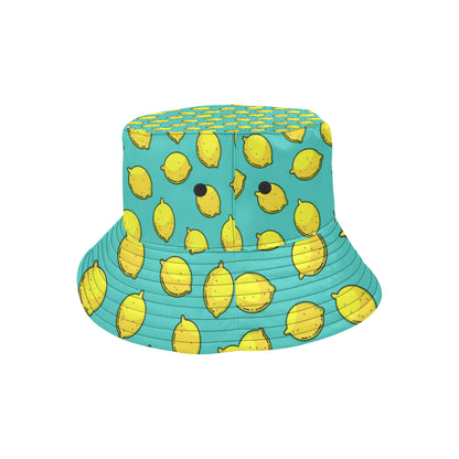 Lemon Pattern Print Design LM04 Unisex Bucket Hat