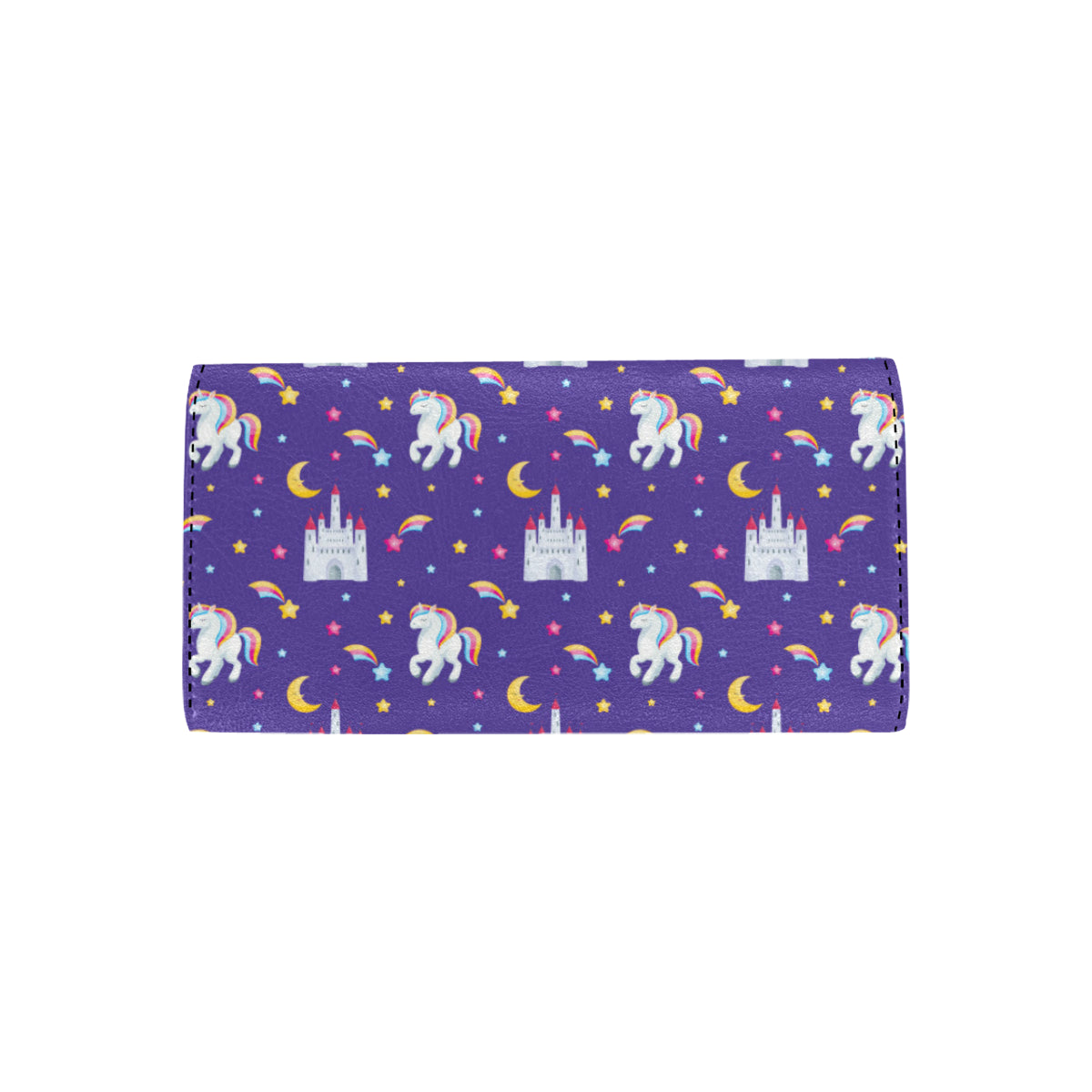 Unicorn Casttle Women's Trifold Wallet
