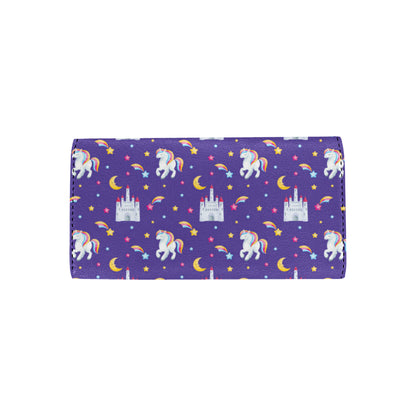 Unicorn Casttle Women's Trifold Wallet