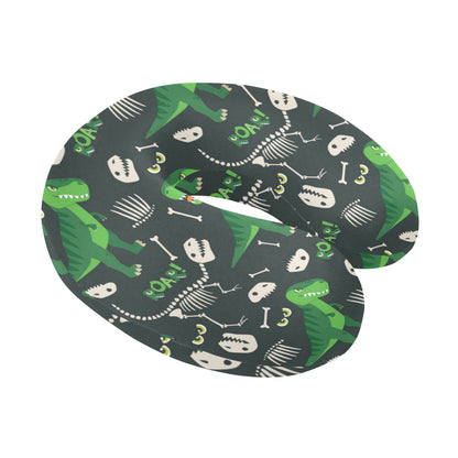 T Rex Pattern Print Design A05 U-Shaped Travel Neck Pillow
