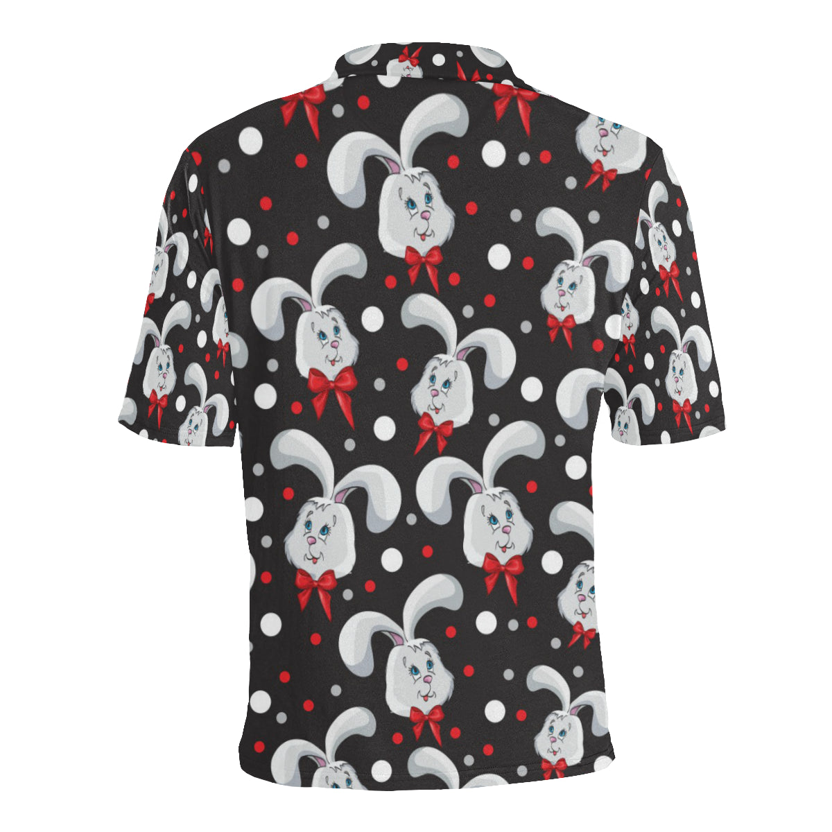 Rabbit Pattern Print Design RB012 Men Polo Shirt