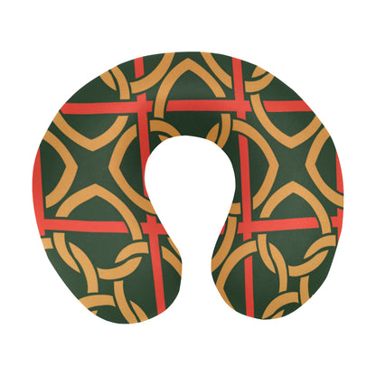 Irish Pattern Print Design 01 U-Shaped Travel Neck Pillow