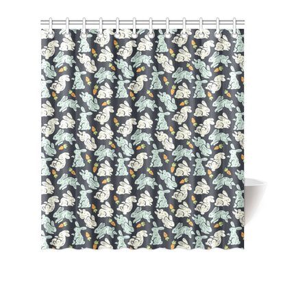 Bunny Pattern Print Design 04 Shower Curtain