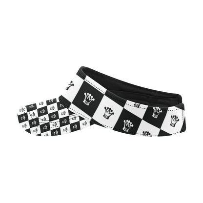 Checkered Flag Crown Pattern Unisex Sun Visor