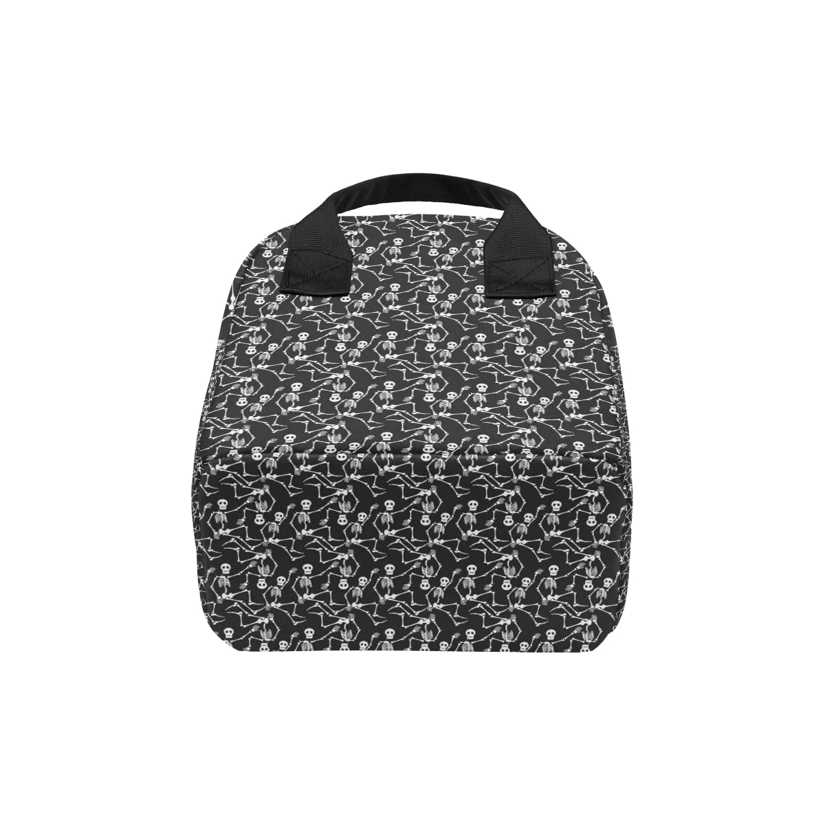 Skeleton Themed Print Insulated Lunch Bag