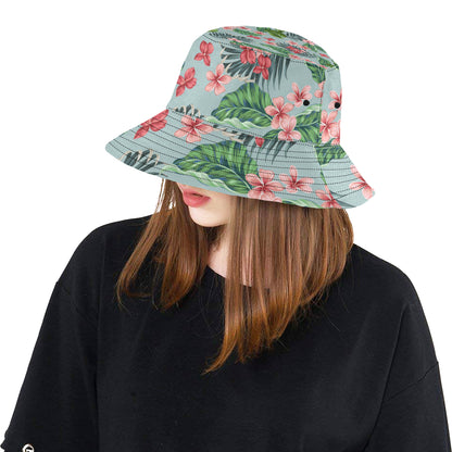 Plumeria Pattern Print Design PM027 Unisex Bucket Hat