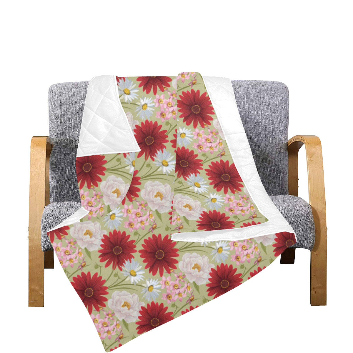 Gerberas Pattern Print Design GB07 Premium Quilt