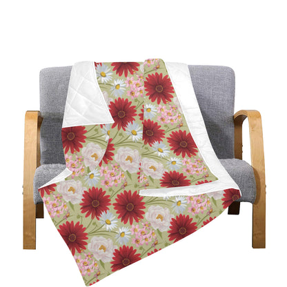 Gerberas Pattern Print Design GB07 Premium Quilt
