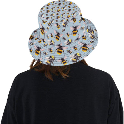 Bee Pattern Print Design BEE08 Unisex Bucket Hat