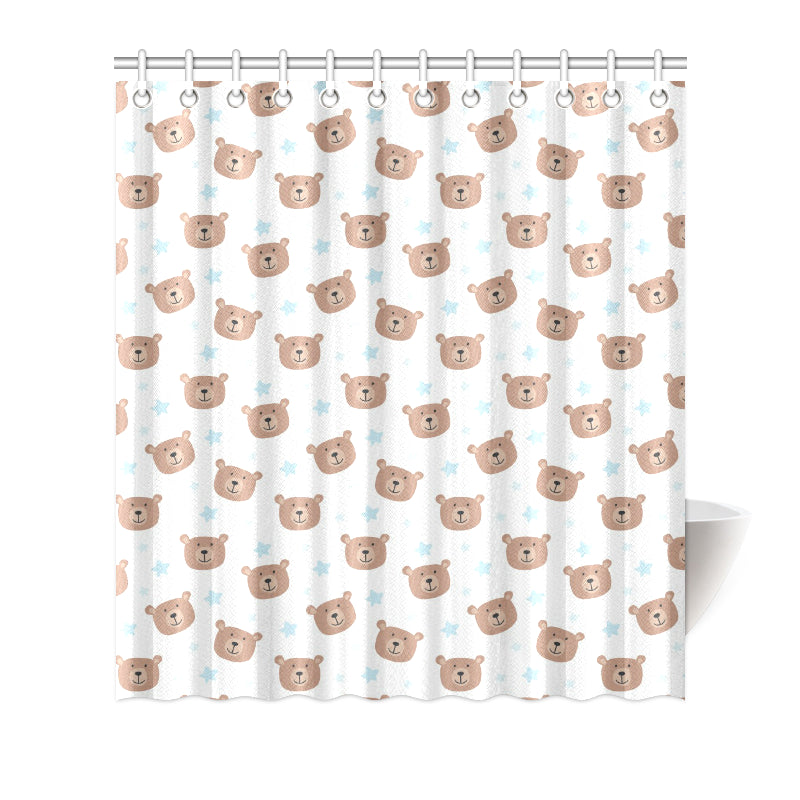 Bear Pattern Print Design BE02 Shower Curtain