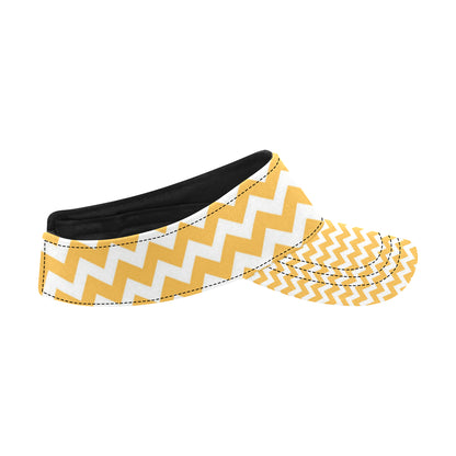 Chevron Orange Pattern Print Design 01 Unisex Sun Visor